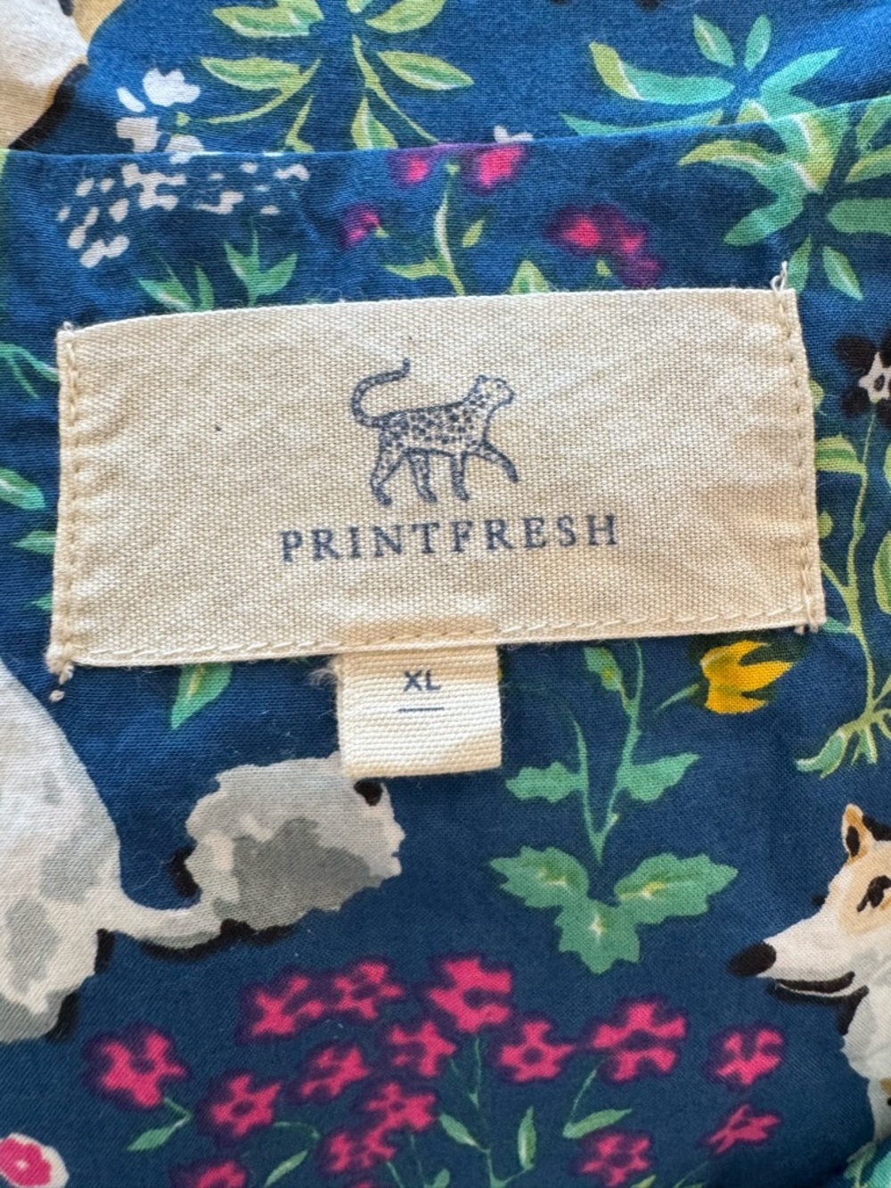 Printfresh Must Love Dogs Indigo Blue Sleep Shirt Organic Cotton - Picture 4 of 11